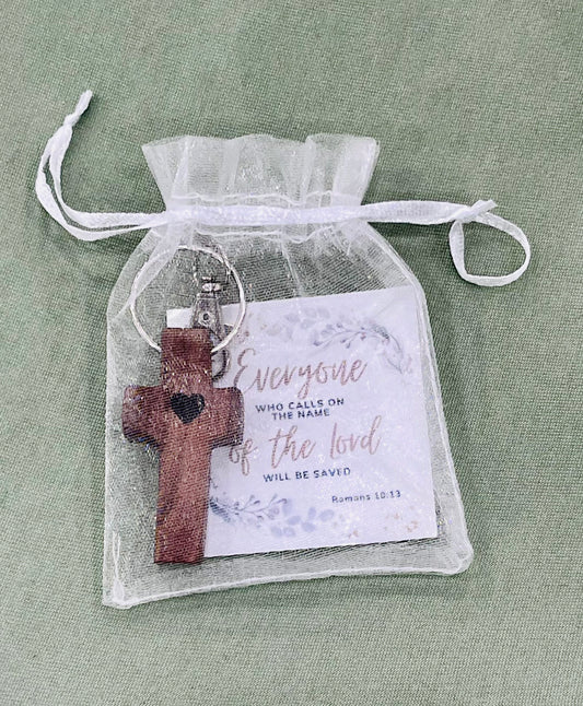 Cross keychain