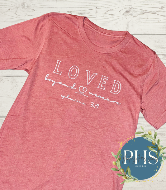 Loved beyond measure Ephesians 3:19